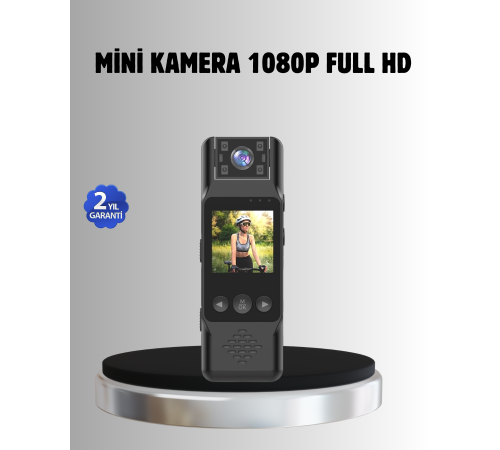 180° Döner Lensli Mini Kamera 1080P Full HD Hareket Algılama 1200mAh