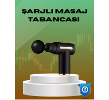 6 Kademeli Kas Masaj Tabancası 4 Başlıklı Güçlü Sessiz Sporcu Masaj Cihazı Şarjlı