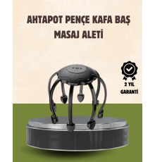 Kafa Masaj Cihazı 8 Motorlu 360 Derece Tam Kapsamlı Rahatlatıcı Masaj