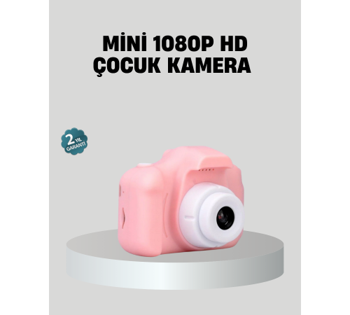 Mini Dijital Çocuk Kamerası 8MP HD Ekranlı 1080P Video ve Şarjlı