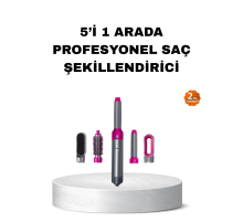 5’i 1 Arada Saç Şekillendirme Seti Negatif İyon Teknolojili ve Hızlı Kurutmalı