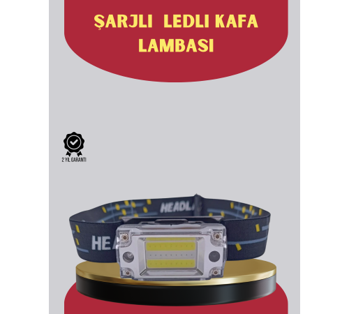 Şarj Edilebilir LED KAFA Feneri 215 Lümen XPE COB Güçlü Aydınlatma