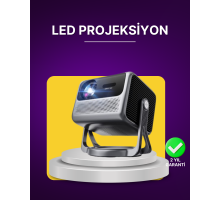Smart Projector Android TV Ev Sinema Projeksiyonu