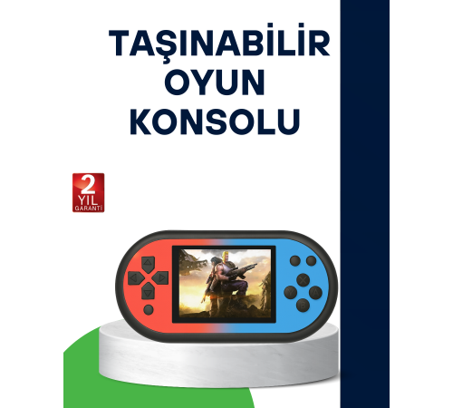 520 Oyunlu Taşınabilir Oyun Konsolu HD Ekranlı Retro Eğlence