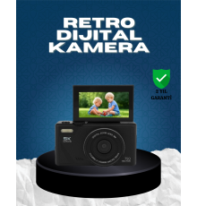 5K UHD Dijital Kamera 75MP Sensör 18x Zoom Stabilizasyonlu