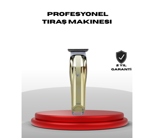 Profesyonel Saç ve Sakal Kesme Tıraş Makinesi USB Şarjlı Güçlü Motorlu