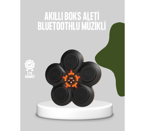 Akıllı Müzikli Boks Makinesi Bluetooth Bağlantılı Işıklı Hedefli Fitness Aleti