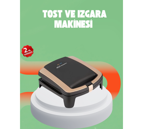 Tost Makinesi 4 Dilim Kapasite 1500 Watt Hızlı Isıtma