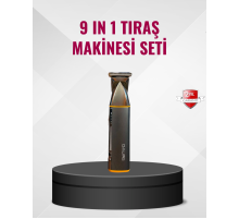 9’u 1 Arada Çoklu Bakım Tıraş Seti Profesyonel Saç Sakal Kesme