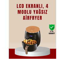 6 Litre Büyük Kapasiteli Dokunmatik Airfryer 2400W Yağsız Fritöz