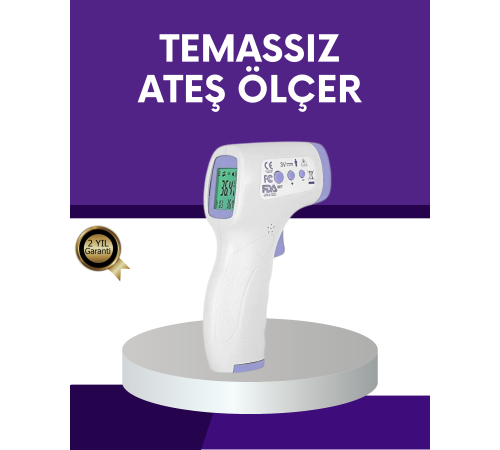 Temassız Ateş Ölçer Dijital Kızılötesi Termometre Hızlı Ölçüm