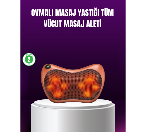 Ergonomik Derin Yoğurmalı Boyun Bel Sırt Masaj Cihazı Priz Çakmak Girişli