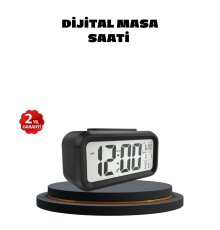 Sensörlü Dijital Masa Saati Alarm ve Sıcaklık Göstergeli