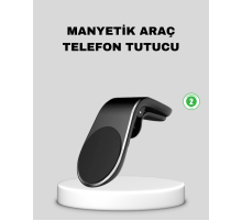 Manyetik Araç Telefon Tutucu 360° Dönebilen ve Sarsıntısız Güçlü Mıknatıslı