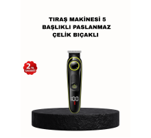 5’i 1 Arada Erkek Bakım Seti Şarjlı Suya Dayanıklı Çok Fonksiyonlu