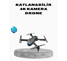 4K Kamera Özellikli Katlanabilir Drone Wi-Fi ve Yükseklik Sabitlemeli