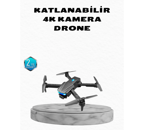 4K Kamera Özellikli Katlanabilir Drone Wi-Fi ve Yükseklik Sabitlemeli