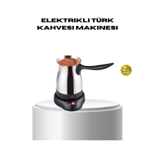 Paslanmaz Çelik Elektrikli Cezve 800W 6 Fincan Kapasiteli