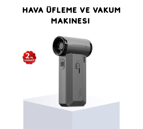 130000 RPM Çok Fonksiyonlu Şarjlı Hava Üfleme ve Vakum Temizlik Cihazı