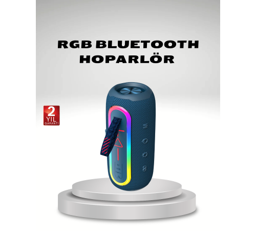 Taşınabilir Mini Bluetooth Hoparlör Güçlü Ses ve Şık Kırmızı Tasarım