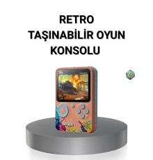 Retro Taşınabilir Oyun Konsolu 500 Klasik Oyunlu, 3.0 İnç Renkli Ekran