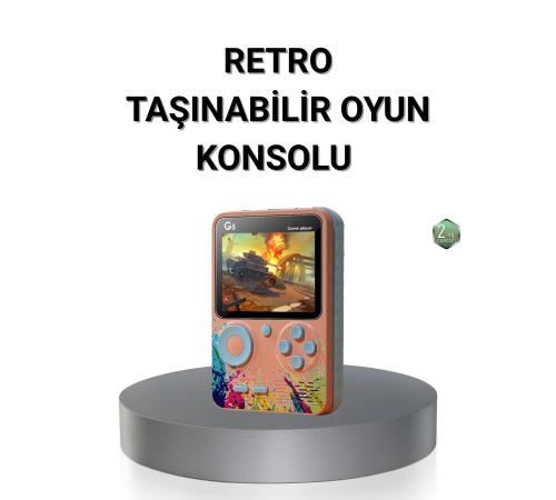 Retro Taşınabilir Oyun Konsolu 500 Klasik Oyunlu, 3.0 İnç Renkli Ekran