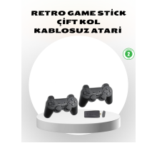 Kablosuz Taşınabilir Oyun Konsolu 2.4G TV Bağlantılı Kompakt Tasarım