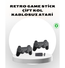 Kablosuz Taşınabilir Oyun Konsolu 2.4G TV Bağlantılı Kompakt Tasarım