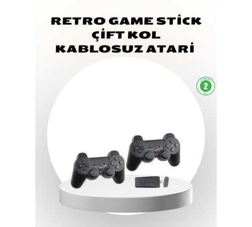 Kablosuz Taşınabilir Oyun Konsolu 2.4G TV Bağlantılı Kompakt Tasarım