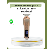 Profesyonel 7000RPM Saç Kesim Makinesi – Type-C Şarjlı, LCD Ekranlı, 4 Kademeli Ayar