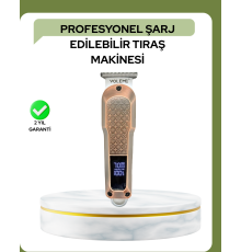 Profesyonel 7000RPM Saç Kesim Makinesi – Type-C Şarjlı, LCD Ekranlı, 4 Kademeli Ayar