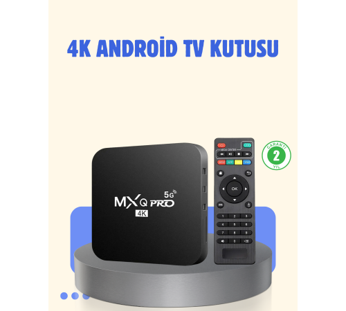 4K Android TV Box – 2GB RAM 16GB ROM, Hızlı Wi-Fi Bağlantılı Akıllı Medya Kutusu