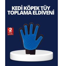 Evcil Hayvan Tüy Toplama ve Masaj Eldiveni – Köpek ve Kedi Tüy Dökülme Önleyici Bakım Eldiveni