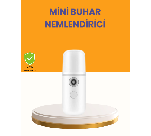 Taşınabilir Şarjlı Buhar Nemlendirici – Kablosuz Akıllı Pro Teknolojili Mini Cilt ve Ortam Nemlendirici