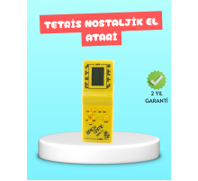 Taşınabilir El Aterisi Gameboy – Klasik Tetris Oyunu, Pil ile Çalışan Mini El Konsolu
