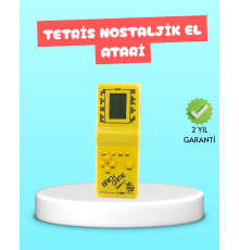 Taşınabilir El Aterisi Gameboy – Klasik Tetris Oyunu, Pil ile Çalışan Mini El Konsolu