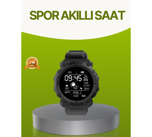 Akıllı Spor Saat – Nabız Ölçer, Adım Sayar ve Kalori Takipli