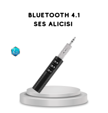 Mini Bluetooth Ses Alıcısı 3.5mm Girişli Kablosuz Müzik Adaptörü