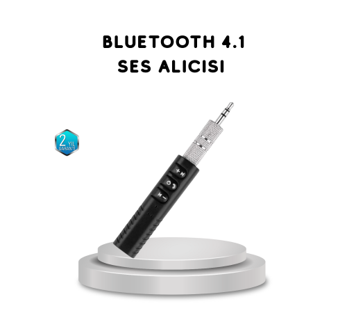 Mini Bluetooth Ses Alıcısı 3.5mm Girişli Kablosuz Müzik Adaptörü