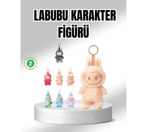 Labubu Peluş Oyuncak – Koleksiyonluk Yumuşak Dekoratif Figür 20 cm
