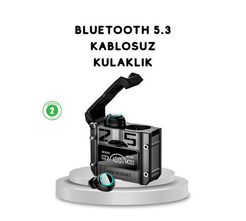 Kablosuz Bluetooth 5.3 Kulaklık – Aktif Gürültü Engelleme ve Gecikmesiz Oyun Modu
