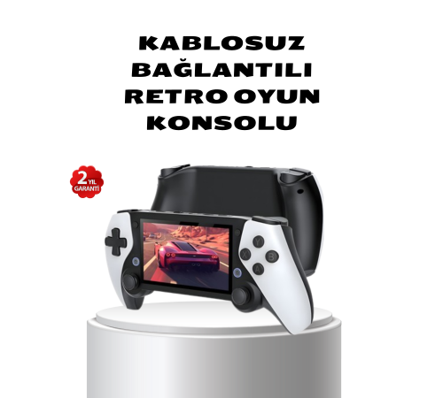 Taşınabilir Retro Oyun Konsolu – 4.3 İnç Ekran, 64 GB Hafıza ve Klasik Oyun Arşivi