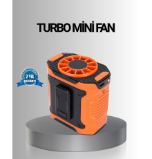Turbo Mini Taşınabilir Fan – 100 Kademeli Dijital Hız Kontrolü ve Type-C Şarj