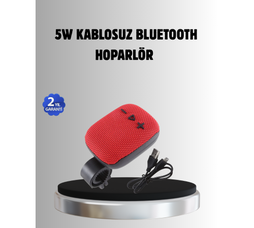 Taşınabilir Bluetooth Hoparlör – 5W Güçlü Ses, TWS ve FM Radyo Özellikli