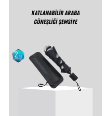 Ön Cam Güneşliği – Kalın Kumaş ve Cam Elyaf İskelet ile Maksimum UV Koruma