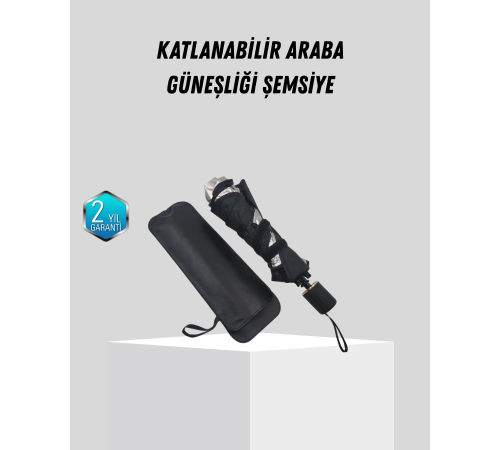 Ön Cam Güneşliği – Kalın Kumaş ve Cam Elyaf İskelet ile Maksimum UV Koruma