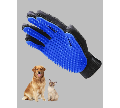 Kedi ve Köpekler İçin Tüy Toplama Eldiveni – Yumuşak Silikonlu Masaj Eldiveni