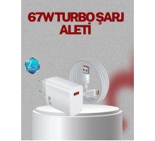 67 Watt Type C Şarj Adaptörü Asus Zenfone 7 8 9 Uyumlu