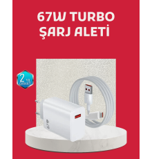 67 Watt Turbo Şarj Cihazı Motorola G30 G50 G60 G82 Uyumlu