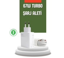67 Watt Turbo Şarj Cihazı  Redmi Note 10 11 12 Uyumlu